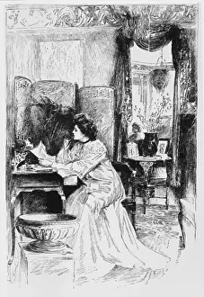 Telegrams Prints: Society Woman & Letter
