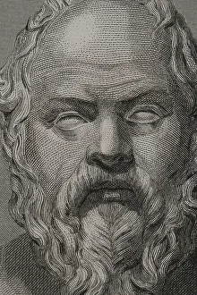 Civilisation Prints: Socrates (469 BC - 399 BC). Greek philosopher. Portrait