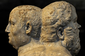 Images Dated 27th February 2013: Socrates (470-399 BC) and Seneca the Younger (4 BC-65 AD). D