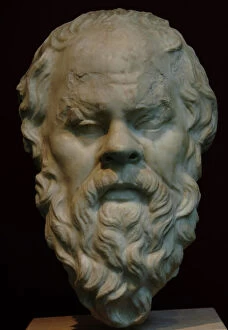Bust Collection: Socrates (c 469399 BC). Classical Greek Athenian philosophe