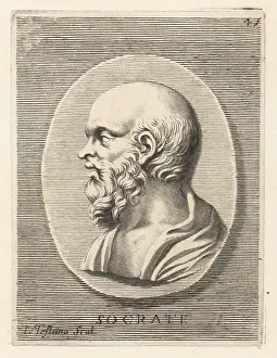 Socrates, Greek philosopher and founder of Western philosophy, c