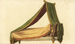 Sofa bed or lit de repos in the French deshabille style