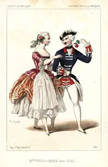 Alexandre Prints: Sofia Fuoco and Maria Jacob in the ballet Ozai, 1847