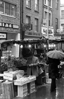 Rain Gallery: Soho, London - Berwick Street Market W1