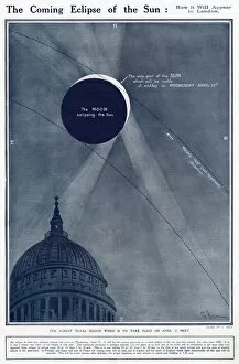 Images Dated 13th November 2020: Solar eclipse of 17 April 1912