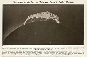 Solar Prints: Solar Eclipse 1919