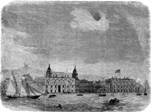 Images Dated 21st November 2004: Solar Eclipse over Greenwich, London, 1858