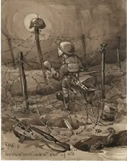 Struggling Prints: Soldier in Barbed Wire