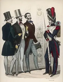 Beards Prints: Soldier & Civilians 1854