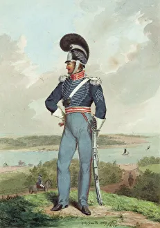 Troop Collection: Soldier from the First City Troop, Philadelphia, in uniform