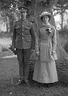 Attention Prints: Soldier and girlfriend, WW1