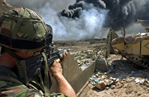 Digital Collection: Soldier serving with The Irish Guards - Basra, Iraq