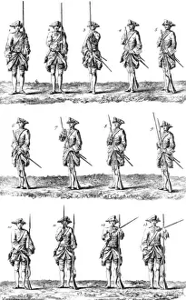 Puts Prints: Soldier Training 18th C
