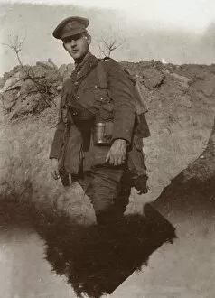 Images Dated 10th February 2017: Soldier on the Western Front, Northern France, WW1