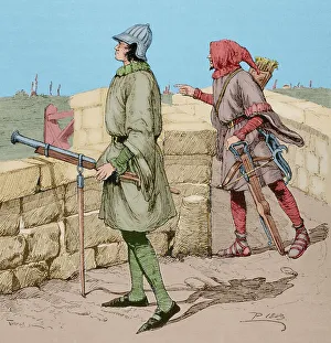 Defend Collection: Soldiers of Acostamientos. Culveriner and crossbowman