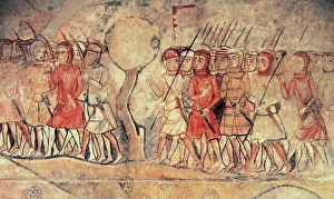 Soldiers of the army of King James I (1208-1276). Infantry a Soldiers of the army of King James I (1208-1276). Infantry a