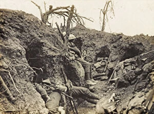 Trench Collection: Soldiers of the Border Regiment resting