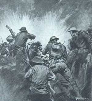 Delineator Prints: Soldiers Under Fire