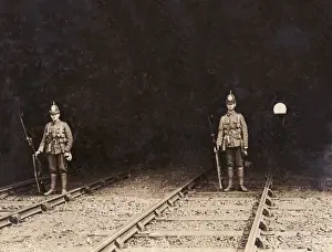 Directors Prints: Soldiers guarding Willesden tunnel during rail strike