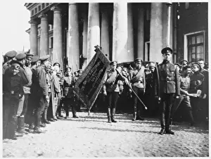 Provisional Prints: Soldiers Leave for Front