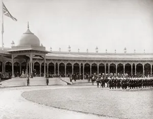 Soldiers on parade, Delhi Durbar, India, 1903