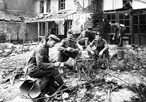 Soldiers resting at Ypres during the First World War