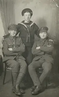 Two soldiers and a sailor