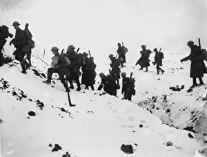 Soldiers in snow in 1917
