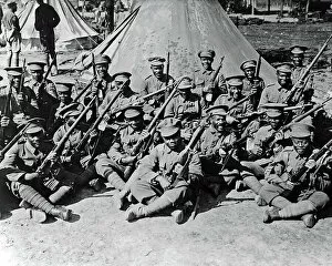 Tent Collection: Soldiers of a West Indian Regiment, Western Front, WW1