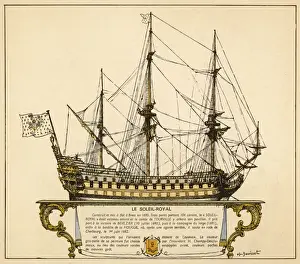 1690 Prints: Soleil Royal Warship