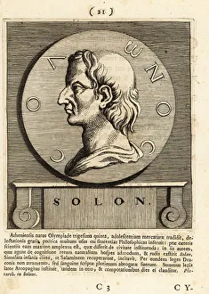 Gods And Heroes Prints: Solon, Athenian statesman, lawmaker and poet