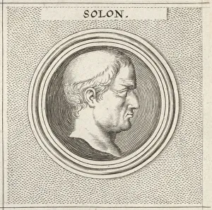 Solon Prints: Solon, Athenian statesman and poet, c.630-560 BC