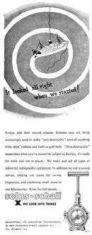 1952 Prints: Solus-Schall Industrial Radiography. NDT X-Rays Gamma Rays