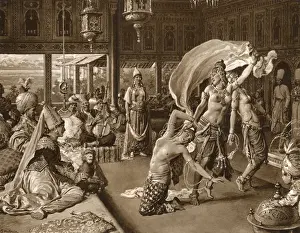 Kidnapped Prints: Solyman IIs palace being graced with dancing women