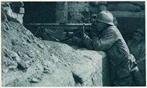 On the Somme Battlefield, with the French