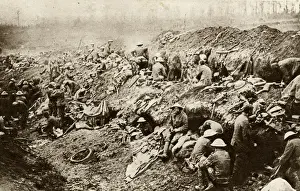 Withdrawn Prints: Somme troops keep in reserve counter attack WWI