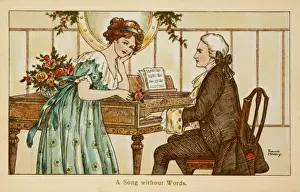 1700s Prints: A Song Without Words by Florence Hardy