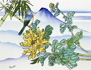 Fuji Prints: Songbird and Mount Fuji