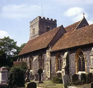 Gravestones Prints: Sonning Church, Sonning, Berkshire. Date: circa 1980s