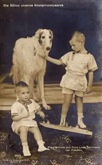 Borzoi Prints: Sons of Crown Prince Wilhelm - Wilhelm and Louis Ferdinand