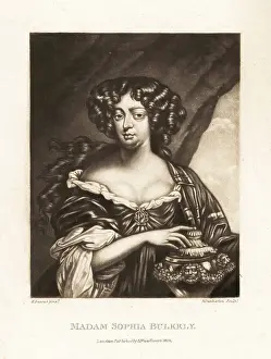 Curls Prints: Sophia Bulkely, Scottish Jacobite courtier to Queen Mary of Mode