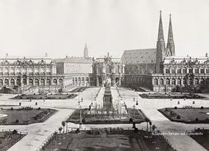 Demolished Prints: Sophienkirche, Dresden Germany, demolished in 1962