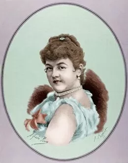 Sanchez Gallery: Soprano Mila Kupfer-Berger (1852-1905). Colored