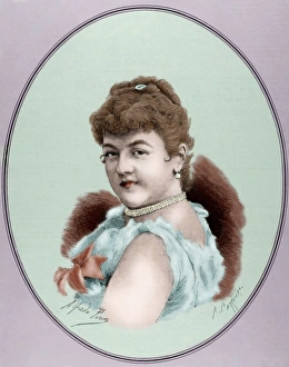 Sanchez Gallery: Soprano Mila Kupfer-Berger (1852-1905). Colored