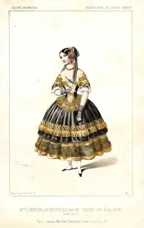 Lopera Prints: Soprano singer Leocadie Lemercier in Ne Touchez