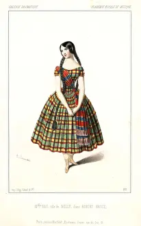 Soprano singer Mlle. Maria Nau as Nelly in Robert Bruce