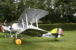 Sopwith 7F1 Snipe (side view, parked) with RAF RE 8 - P