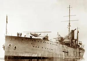 Sopwith 807 biplane on HMS Ark Royal