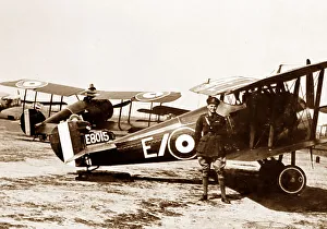 Sopwith Camels ready to fly over German lines - WW1