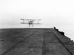 Courageous Prints: Sopwith Pup taking off from HMS Furious, WW1